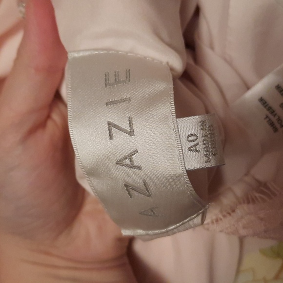 New Azazie Alannah Blushing Pink Dress - Picture 3 of 3